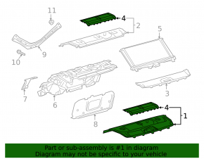 Rear shelf ES250 ES300h ES350 19-26 black
