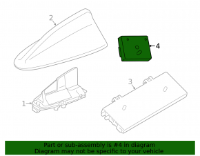 Antenna radio filter BMW X1 F48 16-22