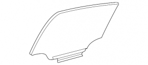 Rear right door glass for a 2012 Toyota Avalon