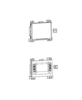 Monitor, display Dodge Challenger 15-16 rest 5" inches