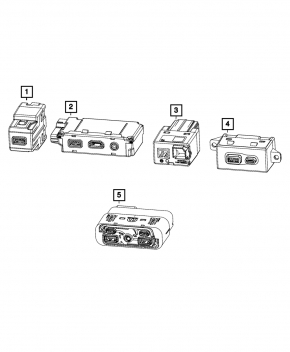 USB Hub Jeep Compass 22-25