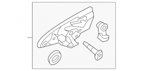 Honda CRZ 11-15 11-15 Front Right Outer Door Handle