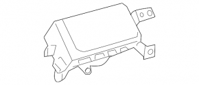 The passenger airbag in the dashboard of the 2010 Toyota Avalon