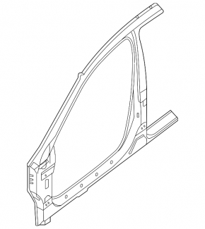 Body pillar central right Nissan Altima 13-18