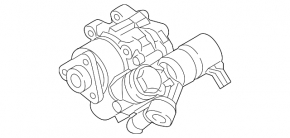 Power steering pump Audi Q7 4L 10-15 with bracket