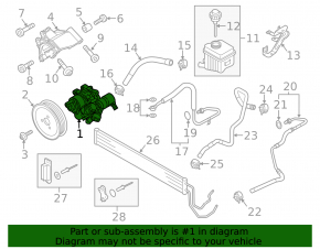Power steering pump Audi Q7 4L 10-15 with bracket