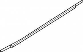 Molding door-glass center front left Infiniti QX50 19-25