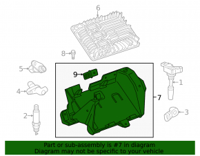Cadillac CTS 14-19 2.0 3.6 ECU Bracket