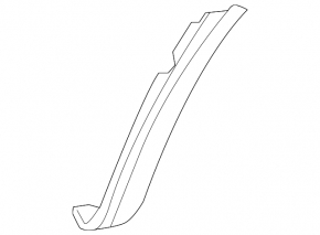 Rear right wing arch trim Kia Sorento 16-18 on bumper, Sport