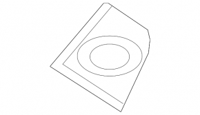 Front panel trim under the speaker, left, Audi Q5 8R 09-17, truffelbeige, Band & Olufsen