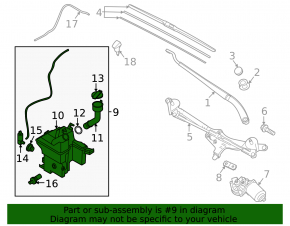 Washer reservoir assembly Hyundai Sonata 20-23