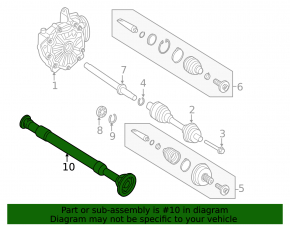 Cardan shaft front cardan Mercedes W212 10-16