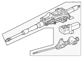 Steering column Mercedes W213 E 21-23 AWD