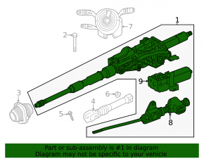 Steering column Mercedes W213 E 21-23 AWD