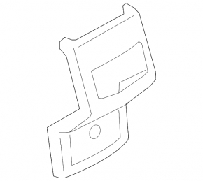 Rear center console trim Ford Fusion mk5 17-20 black, under deflector