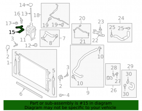 Mazda 3 Cooling Expansion Tank Bracket 19- Japan built
