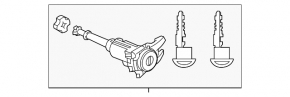 Front left lock cylinder Mazda CX-9 16-22
