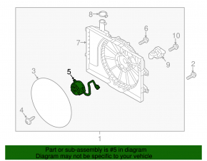 Cooling Fan Motor Hyundai Elantra AD 17-18 2.0