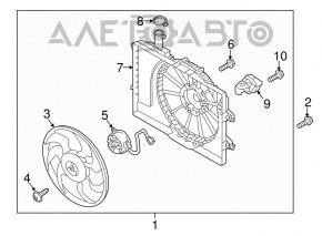 Cooling Fan Motor Hyundai Elantra AD 17-18 2.0