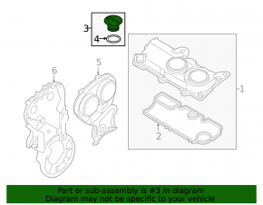 Oil filler cap Volvo XC90 16-17 B4204T27 T6 2.0