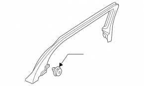 Door frame inner rear rear right Volvo V90 17-21 usa T5, T6