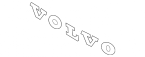 Emblem inscription VOLVO tailgate Volvo V90 17-22 usa