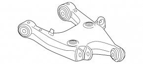 Lower rear left transverse control arm BMW 5 F10 11-16