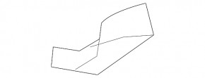 Lexus IS 17-20 rear bumper tow hook cap