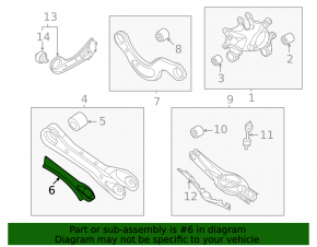 Right rear wishbone trim for Hyundai Tucson 2020-2025 2.5 AWD