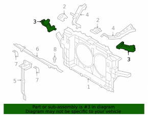 Front right headlight bracket for Infiniti FX35 QX70 09-17