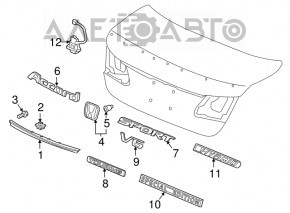13-17 Honda Accord Hybrid Trunk Lid Emblem
