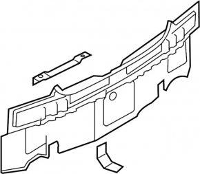 Rear Panel Infiniti G25 G35 G37 4d 06-15