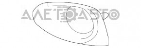 Left fog light frame Lexus RX350 RX450h 13-15 rest