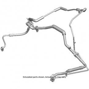 Air conditioner tube heater-condenser Chevrolet Impala 14-20 2.5