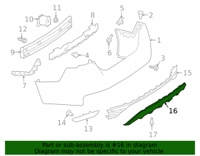 Nissan Altima 19-25 rear bumper lip