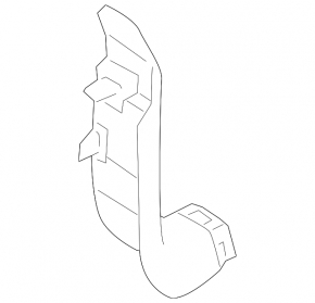 Front pillar trim lower right Ford Flex 09-19 gray, scratches