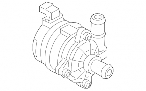 Water pump Porsche Cayenne 958 11-17 electric Hybrid