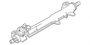 Steering rack Porsche Panamera 10-16 without servo drive