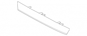 Molding radiator grille upper right Mercedes GLS-class X166 13-16 chrome