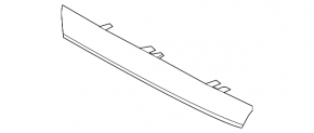 Molding radiator grille upper right Mercedes GLS-class X166 13-16 chrome