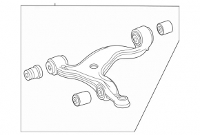 Lower control arm front right Mercedes W167 GLE 350 450 20-23 AWD