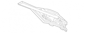 Upper engine shield insulation Mercedes X167 GLS 450 20-26