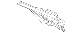 Upper engine shield insulation Mercedes X167 GLS 450 20-26