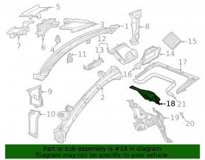 Upper engine shield insulation Mercedes X167 GLS 450 20-26