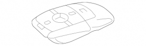 Mercedes GLC 16-22 4-button key