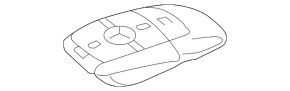 Mercedes GLC 16-22 4-button key