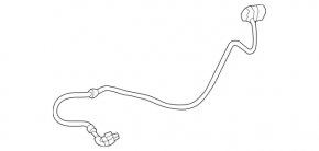 Electric handbrake wire rear right Mercedes GLA 14-20