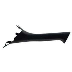 Left windshield pillar trim Ford Explorer 16-19 black gloss, scratches, broken fastener