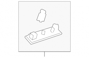 Ford Focus mk3 11-18 upper front left rear pillar trim, grey