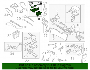 Cup holder Mazda CX-5 17-24
